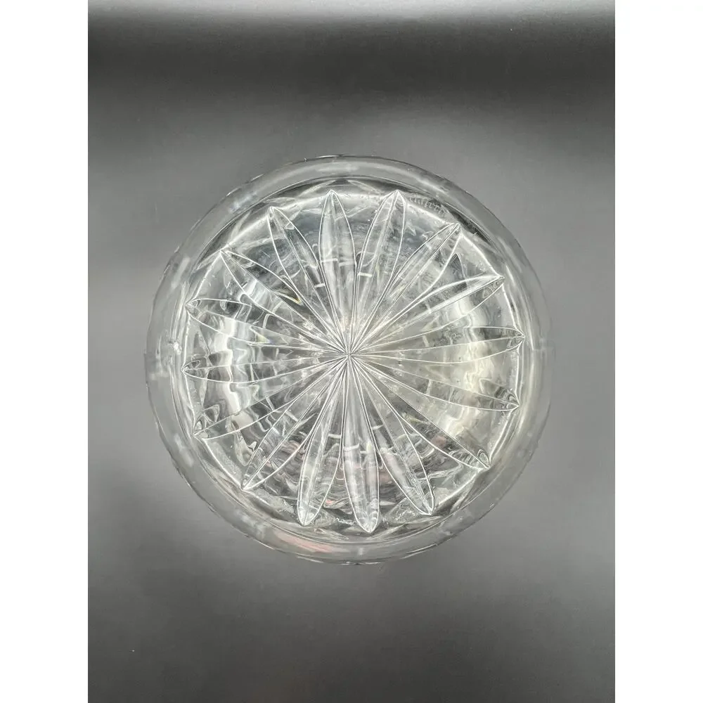 Waterford Crystal Lismore Pattern Floral Vase 9” Elegant Glass AS IS